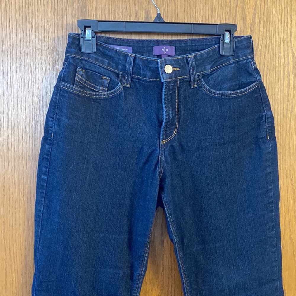 NYDJ Marilyn Straight Dark Wash Jeans - Picture 8 of 11